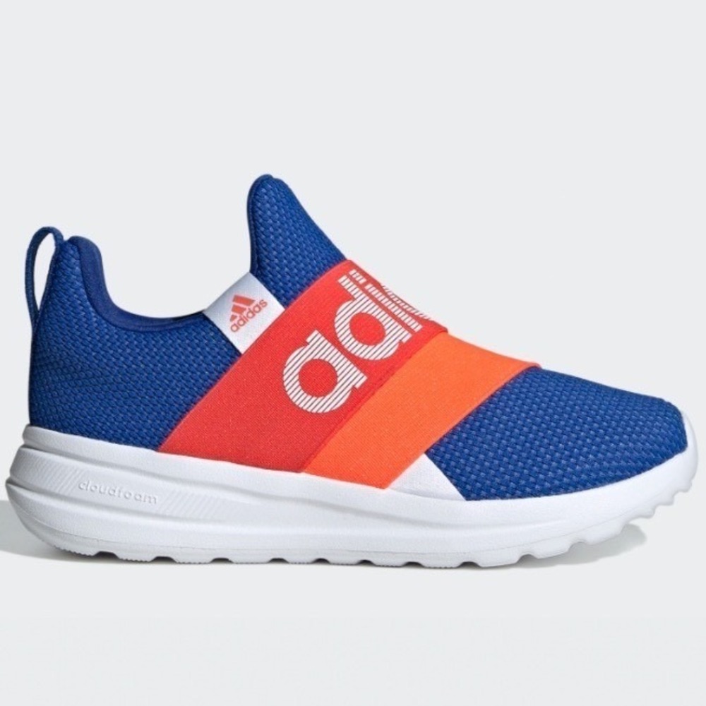 adidas Lite Racer Adapt 6.0 Slip-On Sneakers Royal Blue/Red SIZE Kids 5.5
